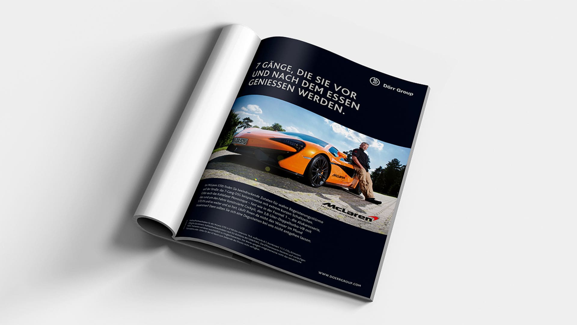 SAHARA Werbeagentur entwickelt McLaren Unikat-Anzeigenkampagne für die Dörr Group