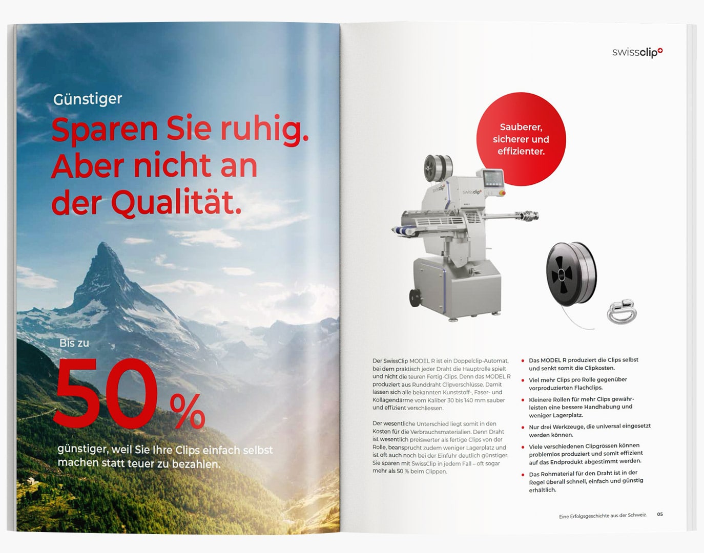 SAHARA Werbeagentur Stuttgart Referenz: SwissClip