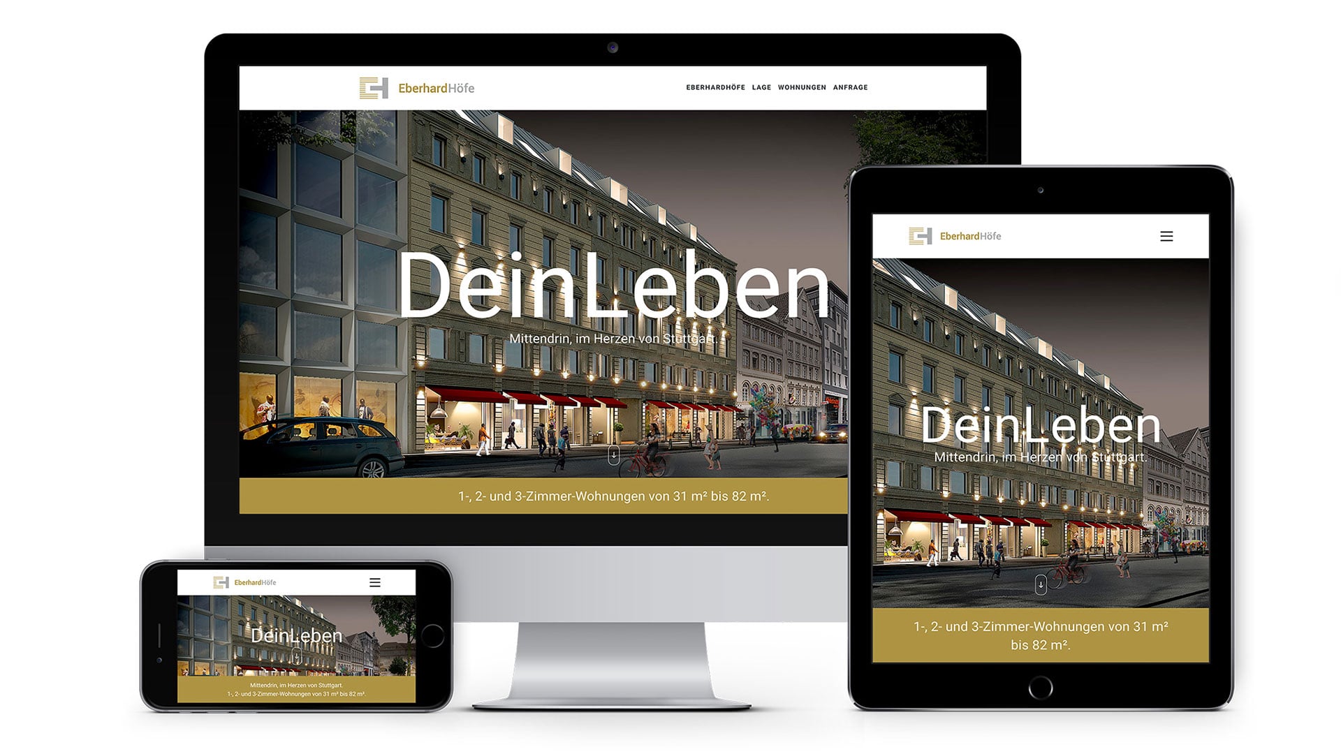 Gute Architektur, gute Agentur: www.eberhardhoefe.de neu von der SAHARA Werbeagentur