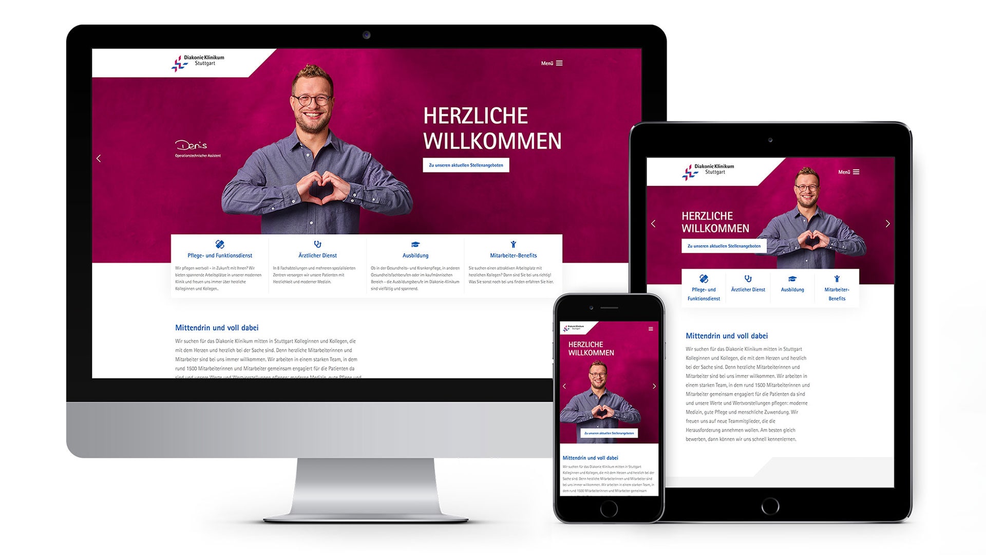 Die Arbeitgebermarke der renommierten Klinik wird von der SAHARA Werbeagentur gepflegt