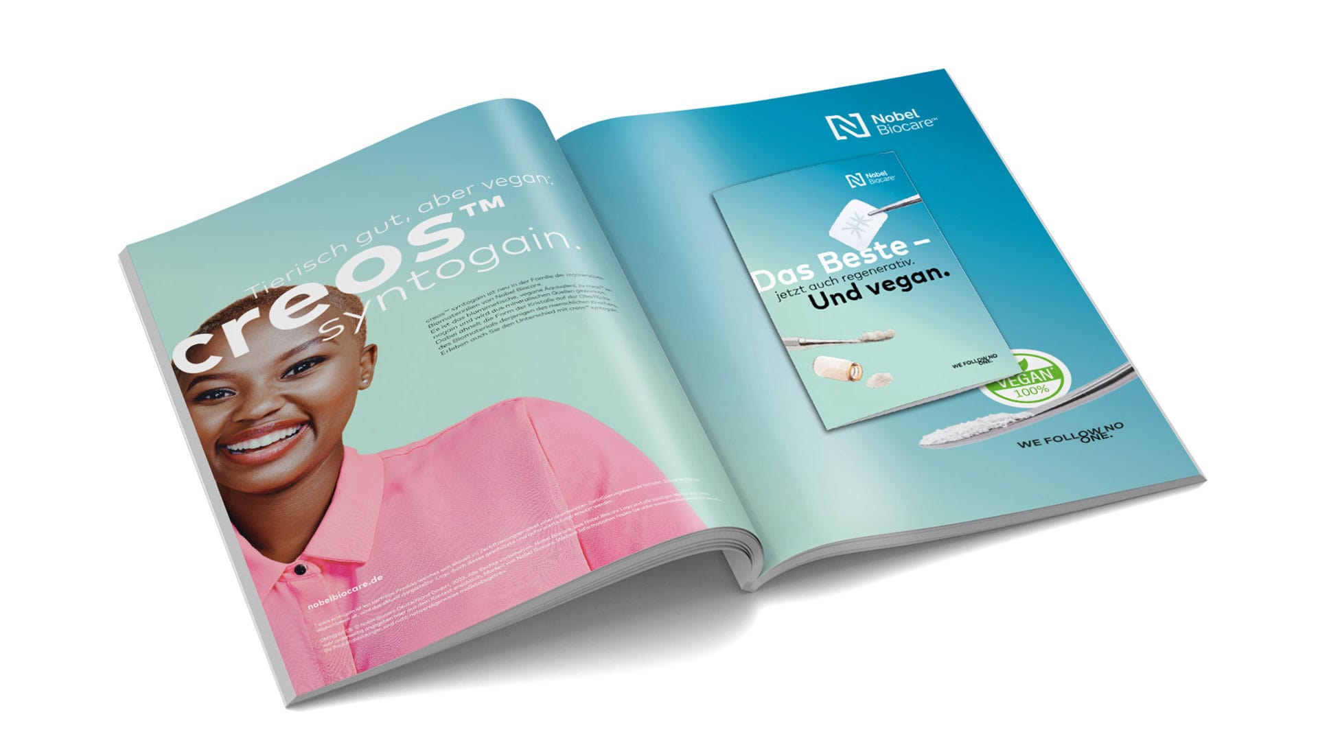 360-Grad-Produktkampagne für creos™, die Biomaterialien von Nobel Biocare