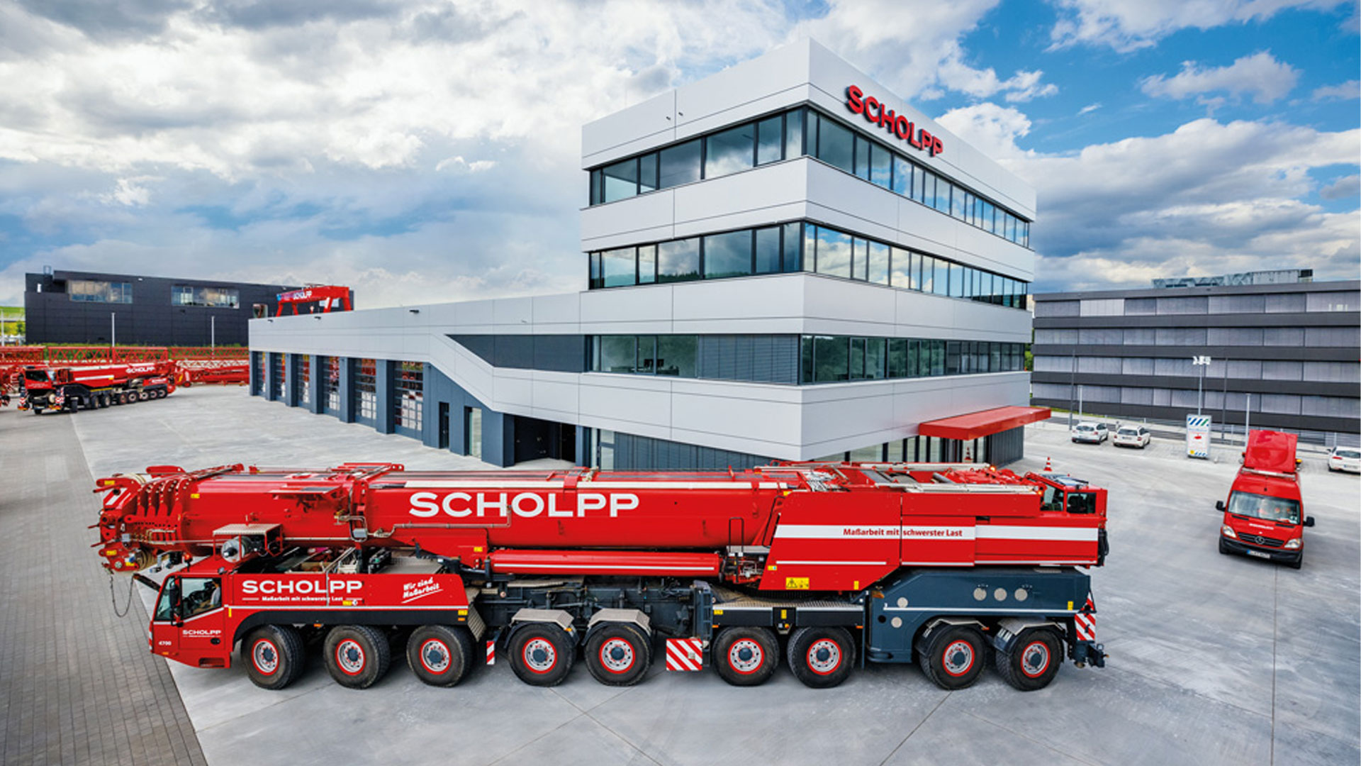 Die SCHOLPP Kran & Transport GmbH verlässt sich auf die Maßarbeit der SAHARA Werbeagentur